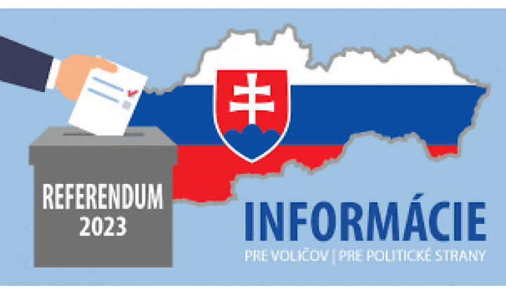 Referendum o možnosti skrátiť volebné obdobie NR SR - informácie pre voliča